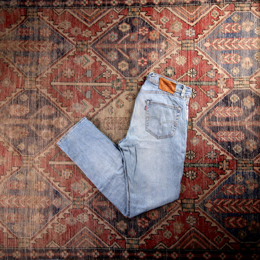 Levi's Red Tab W28 L32 Straight Leg Slim Fit Blue Denim Jeans