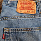 Levi's 550 W28 L30 Tapered Leg Relaxed Fit Blue Denim Jeans