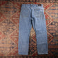 Wrangler W34 L29 Straight Classic Ripped Style Blue Denim Jeans