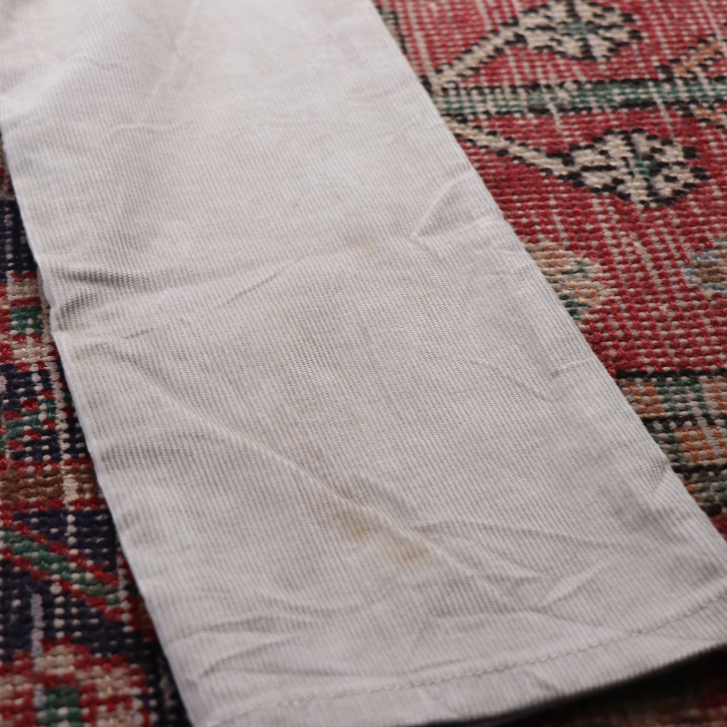 Levi's 511 W26 L27 Slim Fit White Corduroy Trousers