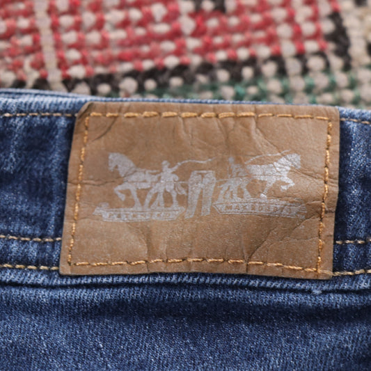 Levi's 711 Red Tab W32 L28 Slim Straight Leg Blue Denim Jeans