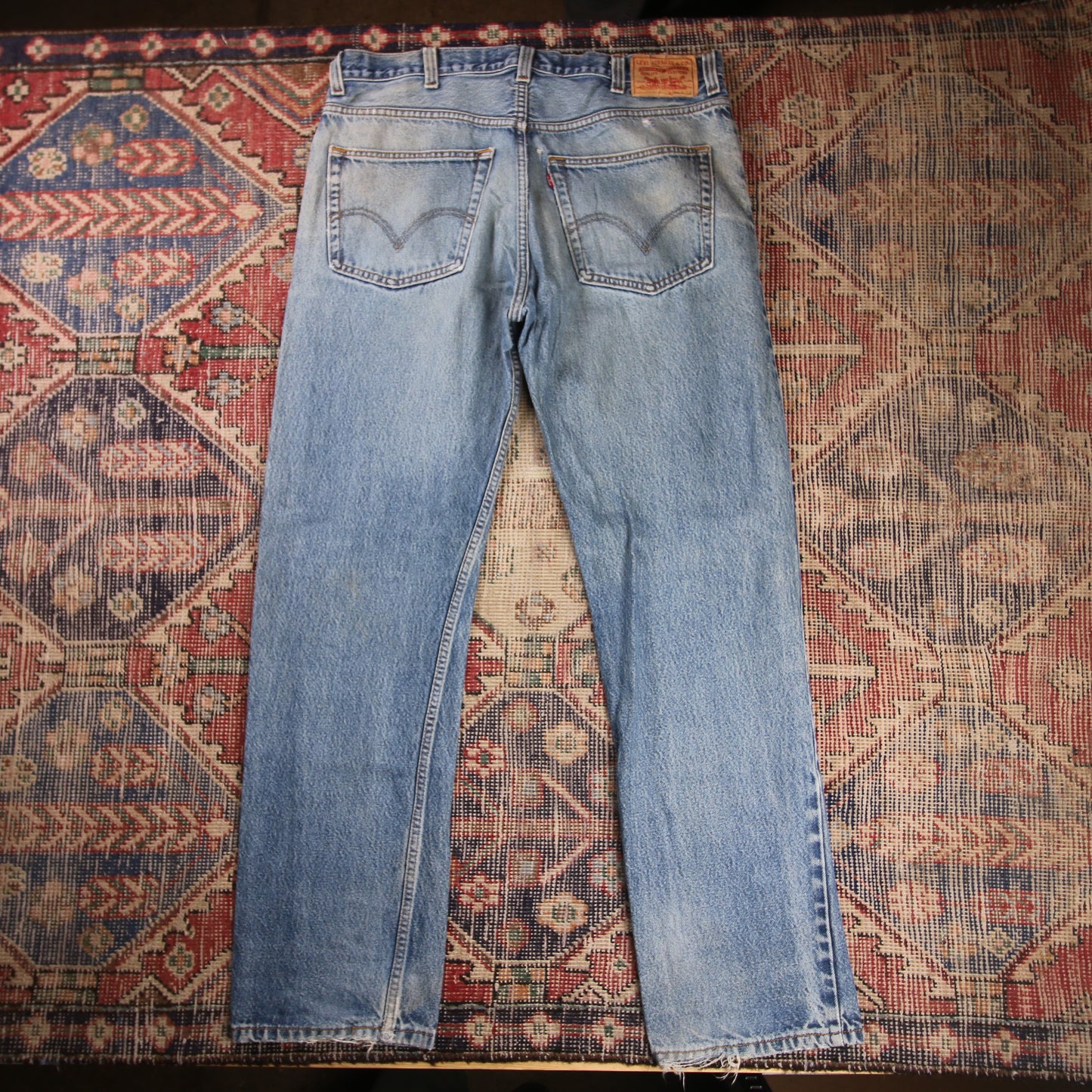 Levi's 505 W38 L32 Straight Leg Regular Fit Blue Denim Jeans