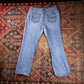 Lee W36 L28 Straight Leg Relaxed Fit Blue Denim Jeans