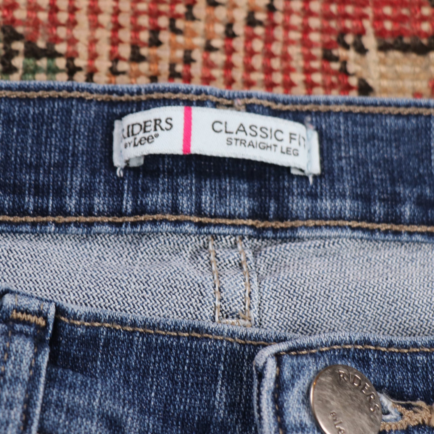 Lee W32 L28 Straight Leg Blue Denim Jeans