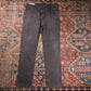 Levi's W34 L31 Straight Leg Black Denim Jeans