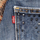Levi's W28 L32 Flared Blue Denim Jeans