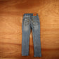 Levi's 502 Red Tab W24 L24 Tapered Leg Regular Fit Classic Ripped Style Blue Den