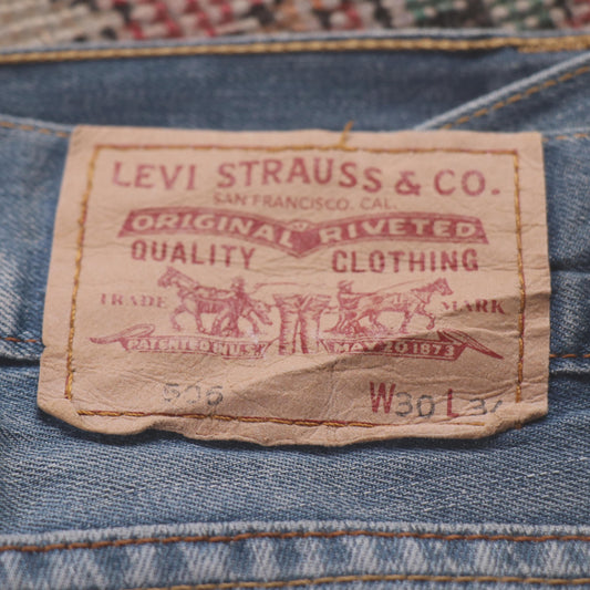 Levi's 506 W32 L28 Straight Leg Blue Denim Jeans