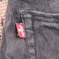 Levi's W30 L28 Straight Leg Black Denim Jeans