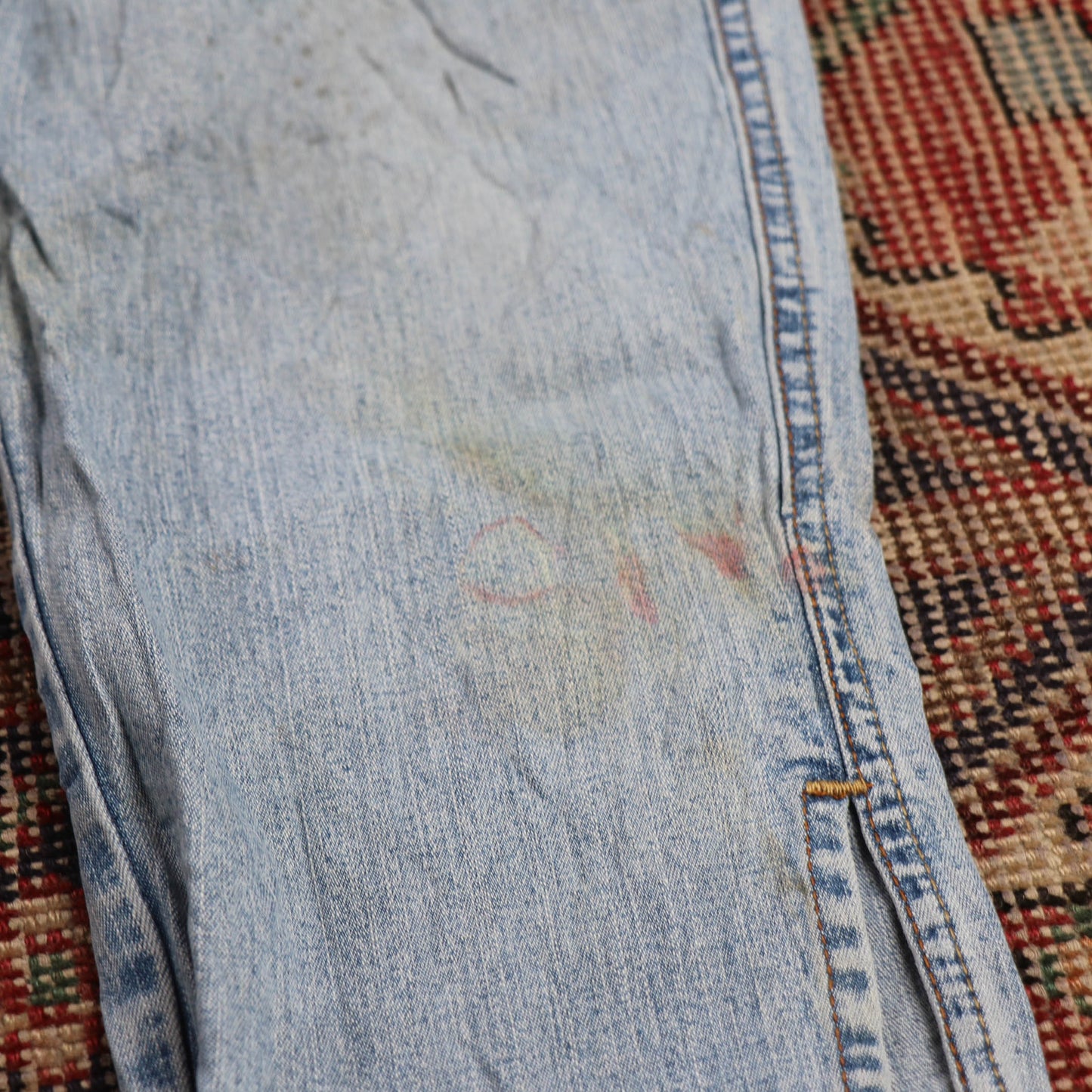 Levi's W28 L24 Capri Blue Denim Jeans