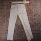 Levi's 502 White Tab W30 L29 Tapered Leg Regular Fit White Denim Jeans