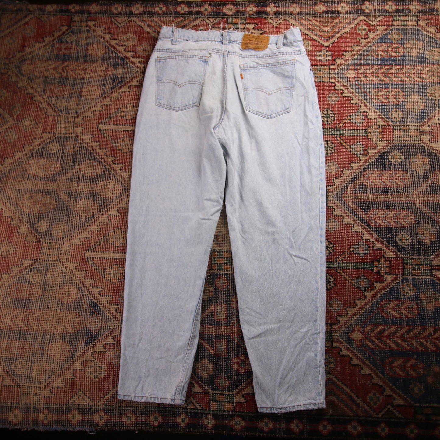 Levi's 501 Orange Tab W34 L28 Original Fit Blue Denim Jeans