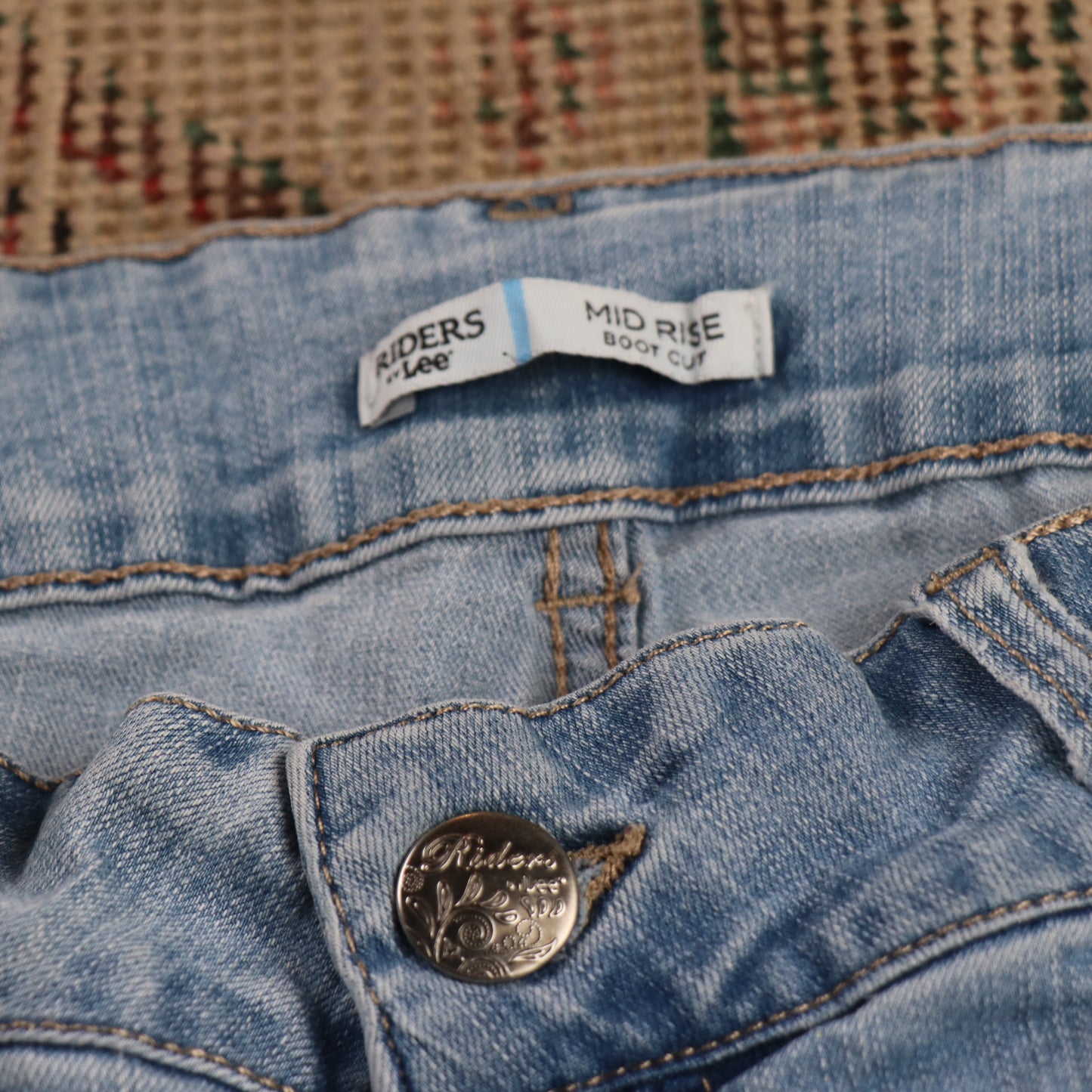 Lee W32 L28 Flared Blue Denim Jeans