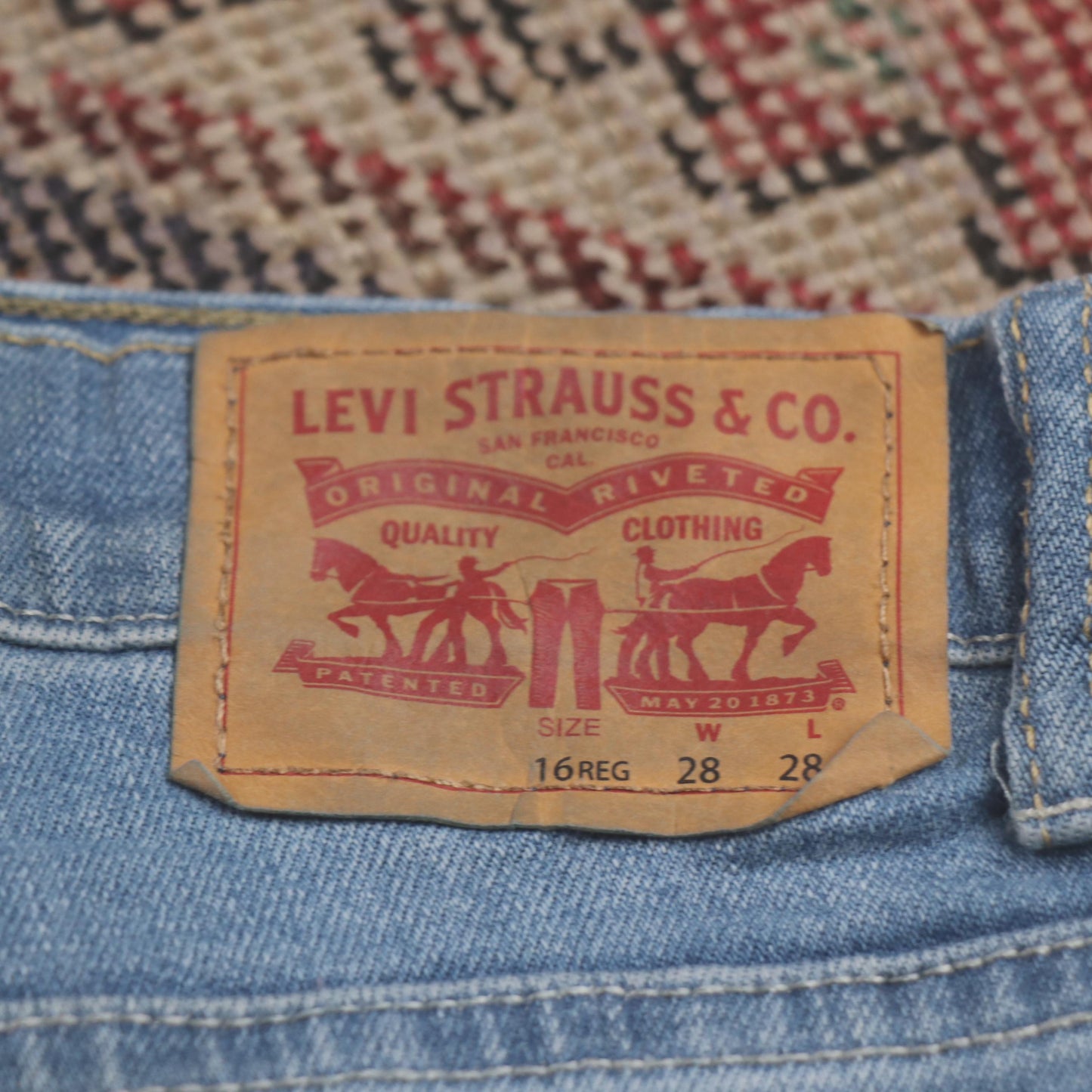 Levi's 512 W28 L29 Tapered Leg Slim Fit Blue Denim Jeans