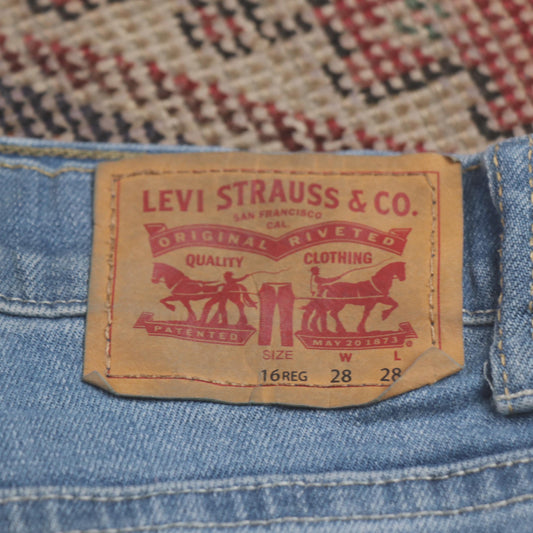 Levi's 512 W28 L29 Tapered Leg Slim Fit Blue Denim Jeans