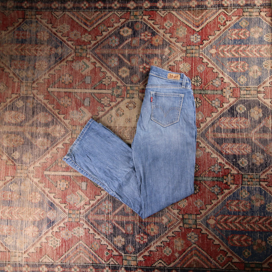 Levi's 519 W28 L31 Bootcut Blue Denim Jeans