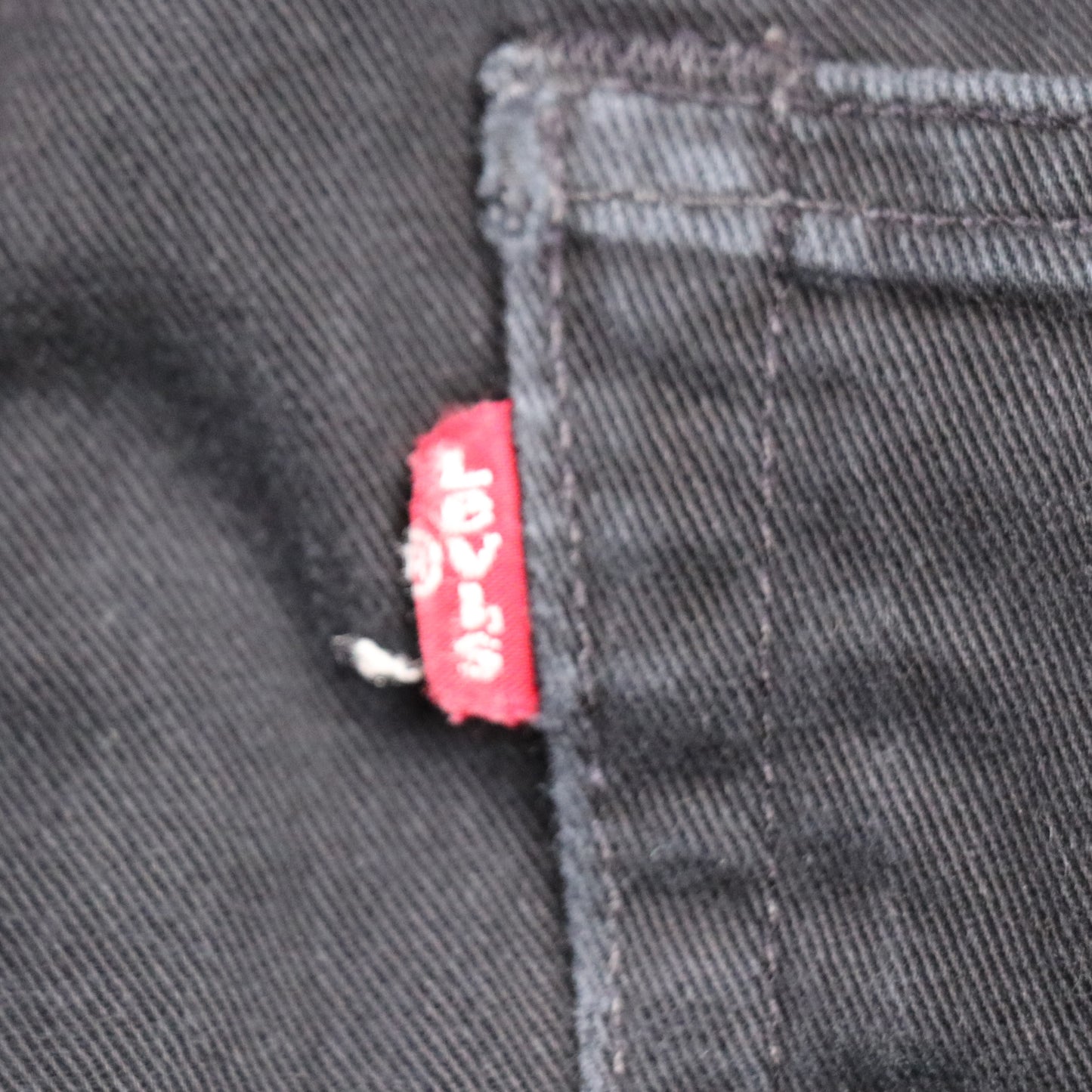Levi's W36 L32 Straight Leg Relaxed Fit Black Denim Jeans