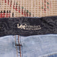 Lee W38 L30 Straight Leg Slim Fit Blue Denim Jeans