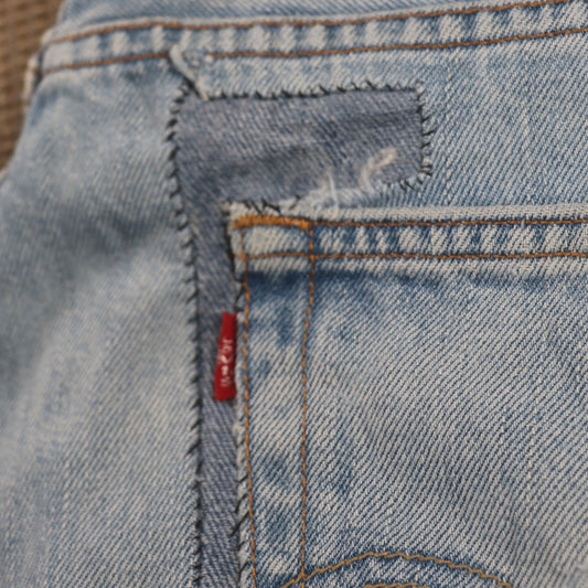 Levi's 550 W40 L31 Tapered Leg Relaxed Fit Blue Denim Jeans