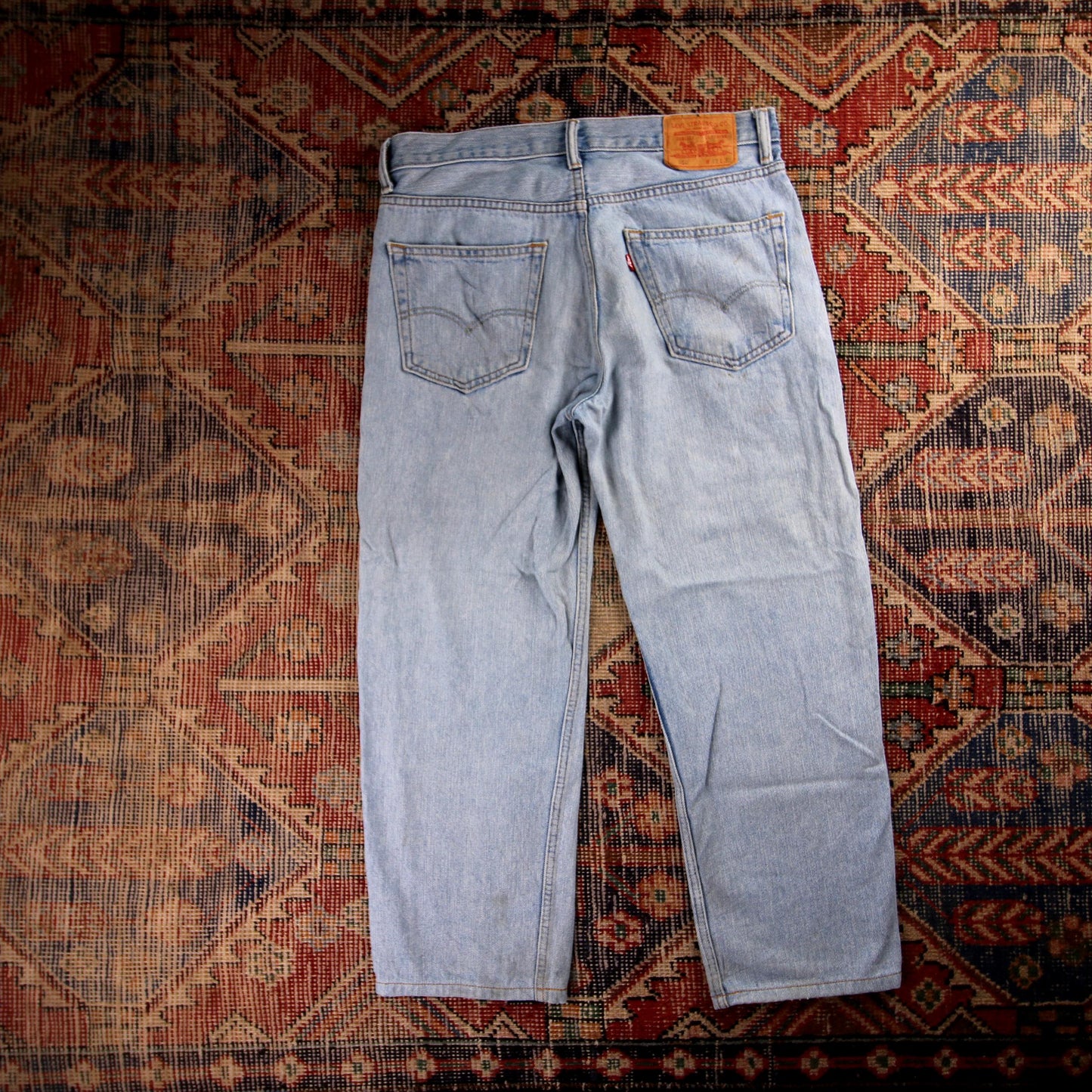 Levi's 550 W32 L26 Tapered Leg Relaxed Fit Blue Denim Jeans