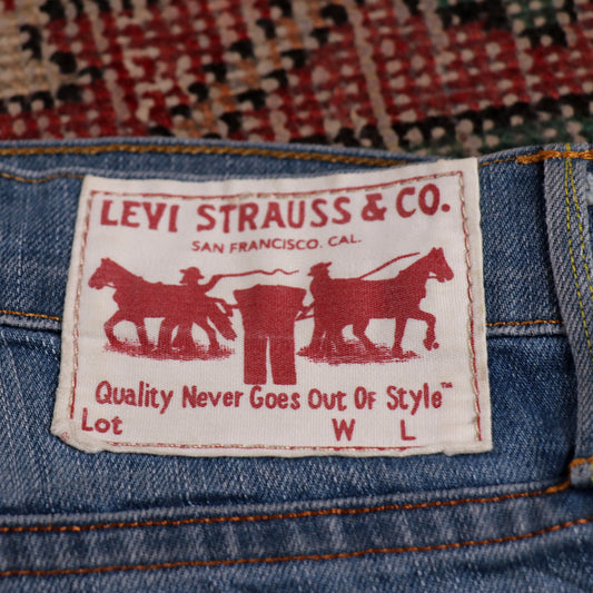 Levi's W30 L28 Straight Leg Blue Denim Jeans