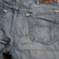 Lee W34 L33 Straight Leg Loose Fit Blue Denim Jeans