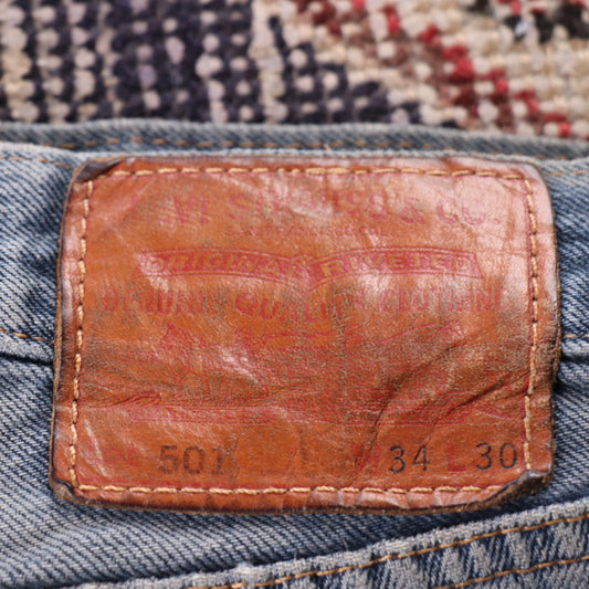 Levi's 501 Red Tab W32 L25 Original Fit Blue Denim Jeans