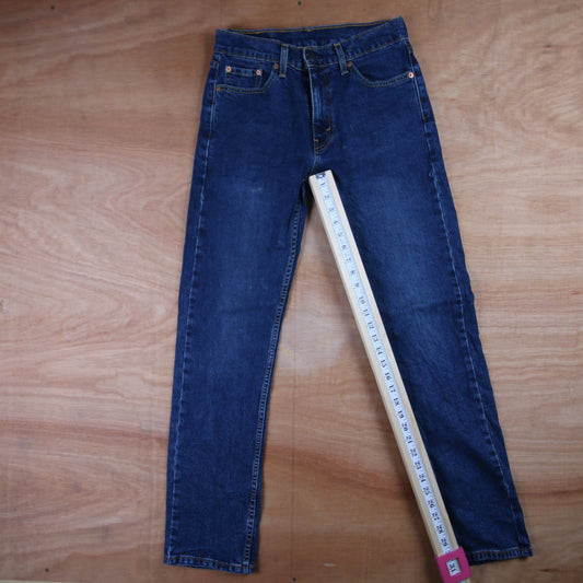 Levi's 505 Red Tab W30 L31 Straight Leg Regular Fit Blue Denim Jeans