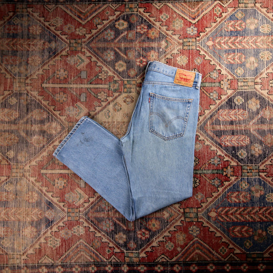 Levi's 505 W30 L31 Straight Leg Regular Fit Blue Denim Jeans
