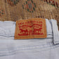 Levi's 505 W30 L30 Straight Leg Regular Fit White Denim Jeans
