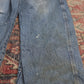 Wrangler W36 L31 Carpenter Classic Ripped Style Blue Denim Jeans