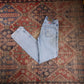 Wrangler W30 L35 Straight Leg Regular Fit Classic Ripped Style Blue Denim Jeans