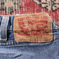 Levi's 505 Red Tab W38 L32 Straight Leg Regular Fit Classic Ripped Style Blue De