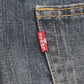 Levi's 505 Red Tab W38 L30 Straight Leg Regular Fit Blue Denim Jeans