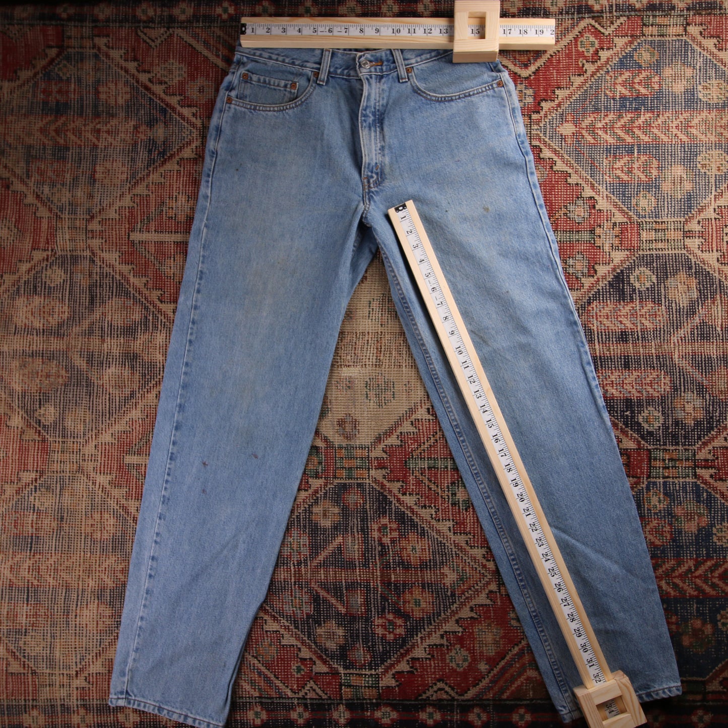 Levi's W30 L34 Relaxed Straight Leg Blue Denim Jeans