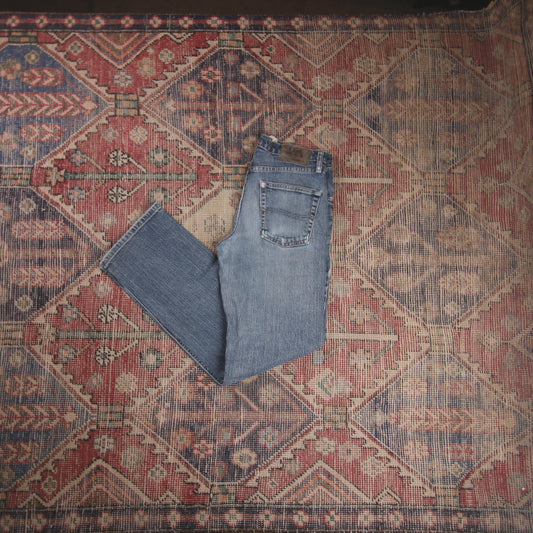 Lee W34 L29 Straight Leg Regular Fit Blue Denim Jeans