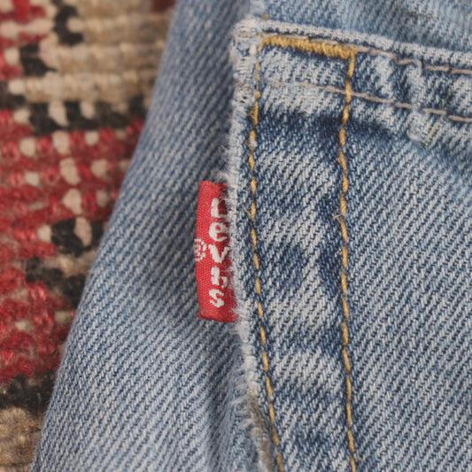 Levi's 505 W28 L25 Straight Leg Regular Fit Blue Denim Jeans