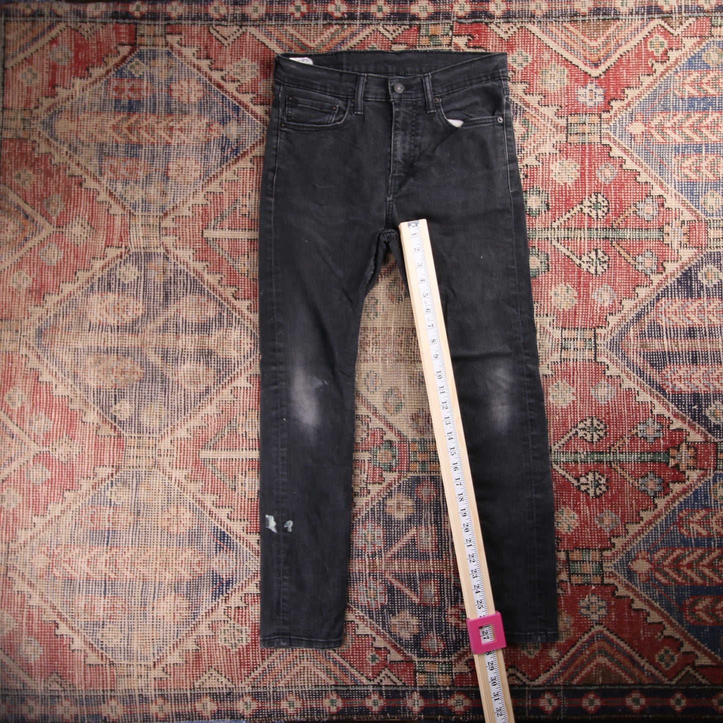 Levi's 510 Red Tab W30 L27 Skinny Black Denim Jeans