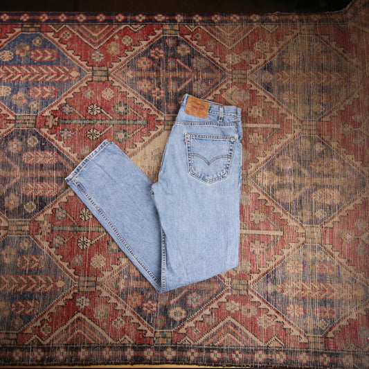 Levi's 505 W32 L33 Straight Leg Regular Fit Blue Denim Jeans
