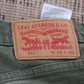 Levi's 511 W34 L28 Slim Fit Green Corduroy Jeans