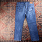 Levi's 505 Red Tab W38 L31 Straight Leg Regular Fit Blue Denim Jeans