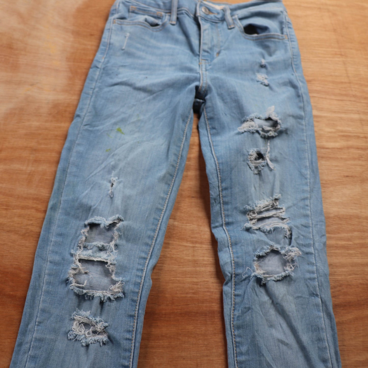 Levi's 720 Red Tab W24 L29 Super Skinny Blue Denim Jeans