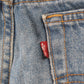 Levi's 505 Red Tab W32 L32 Straight Leg Regular Fit Blue Denim Jeans