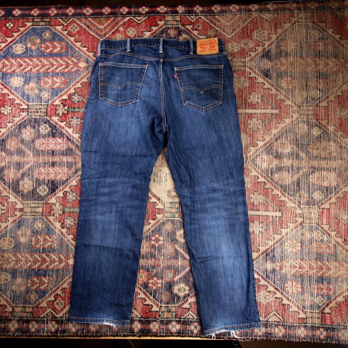 Levi's 541 W38 L28 Tapered Leg Classic Ripped style Blue Denim Jeans