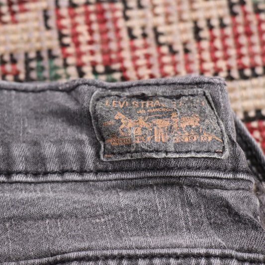 Levi's 512 W26 L30 Flared Black Denim Jeans