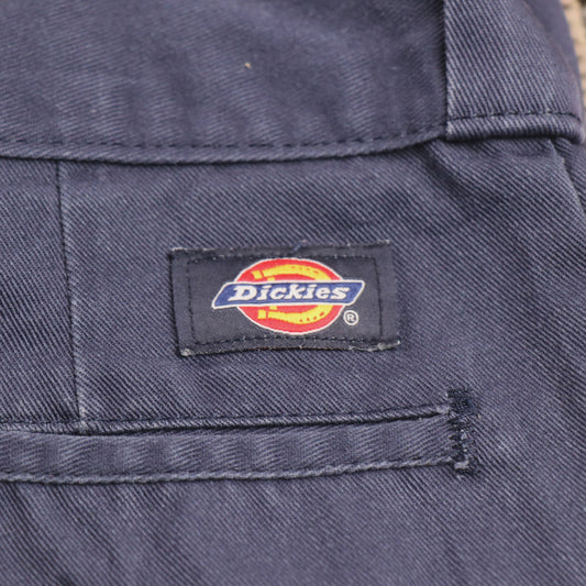 Dickies 874 W38 L30 Straight Leg Blue Cotton Blend Trousers