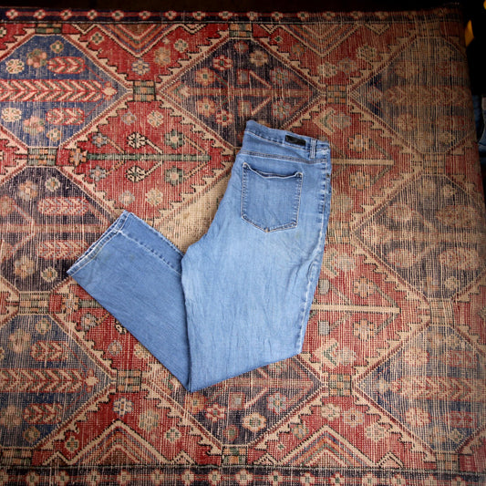 Lee W36 L30 Straight Leg Relaxed Fit Blue Denim Jeans