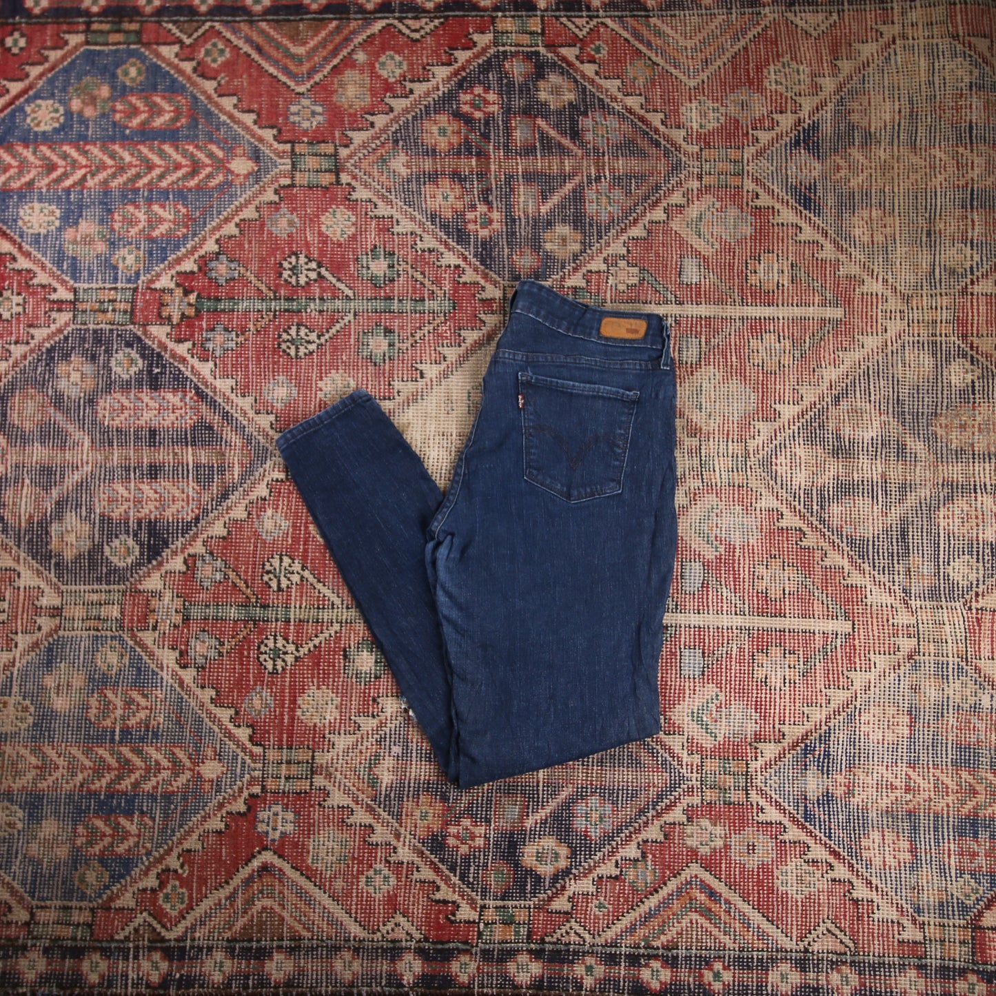 Levi's W30 L30 Jegging Classic Ripped Style Blue Denim Jeans