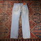 Levi's 514 W30 L32 Straight Leg Classic Ripped Style Blue Denim Jeans