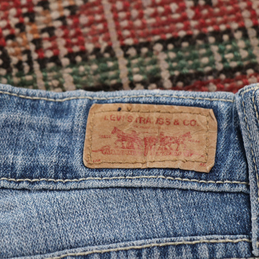 Levi's 518 Red Tab W28 L33 Flared Blue ** Denim Jeans